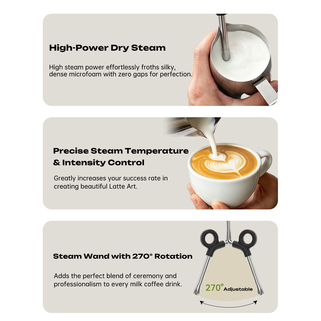 HiBREW H10B Plus Espresso Machine Professional PID & OPV Coffee Maker