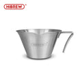 HiBREW 100ml Espresso Measuring Pitcher - Ergonomic Open-End Handle - 304 Stainless Steel