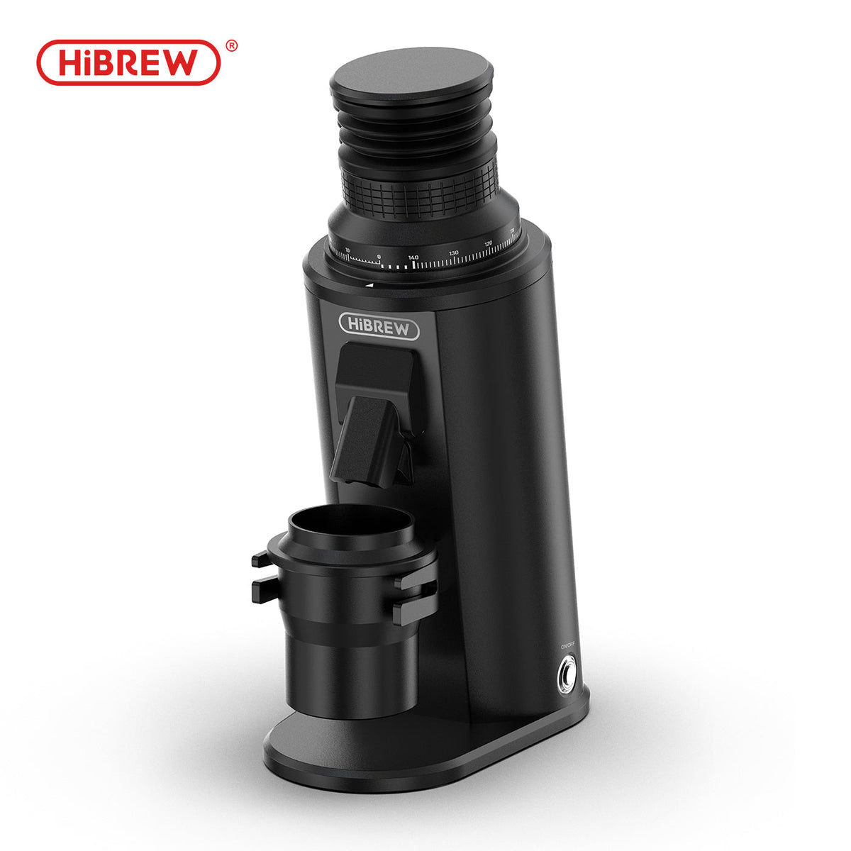 HiBREW G64 Plus Professional Coffee Grinder – 150-Level Stepless Grind & RPM Adjustment, 64mm Flat Burrs, Dual Anti-Static System