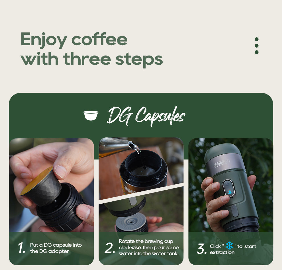 HiBREW Wireless Electric Portable  Coffee Machine H4B
