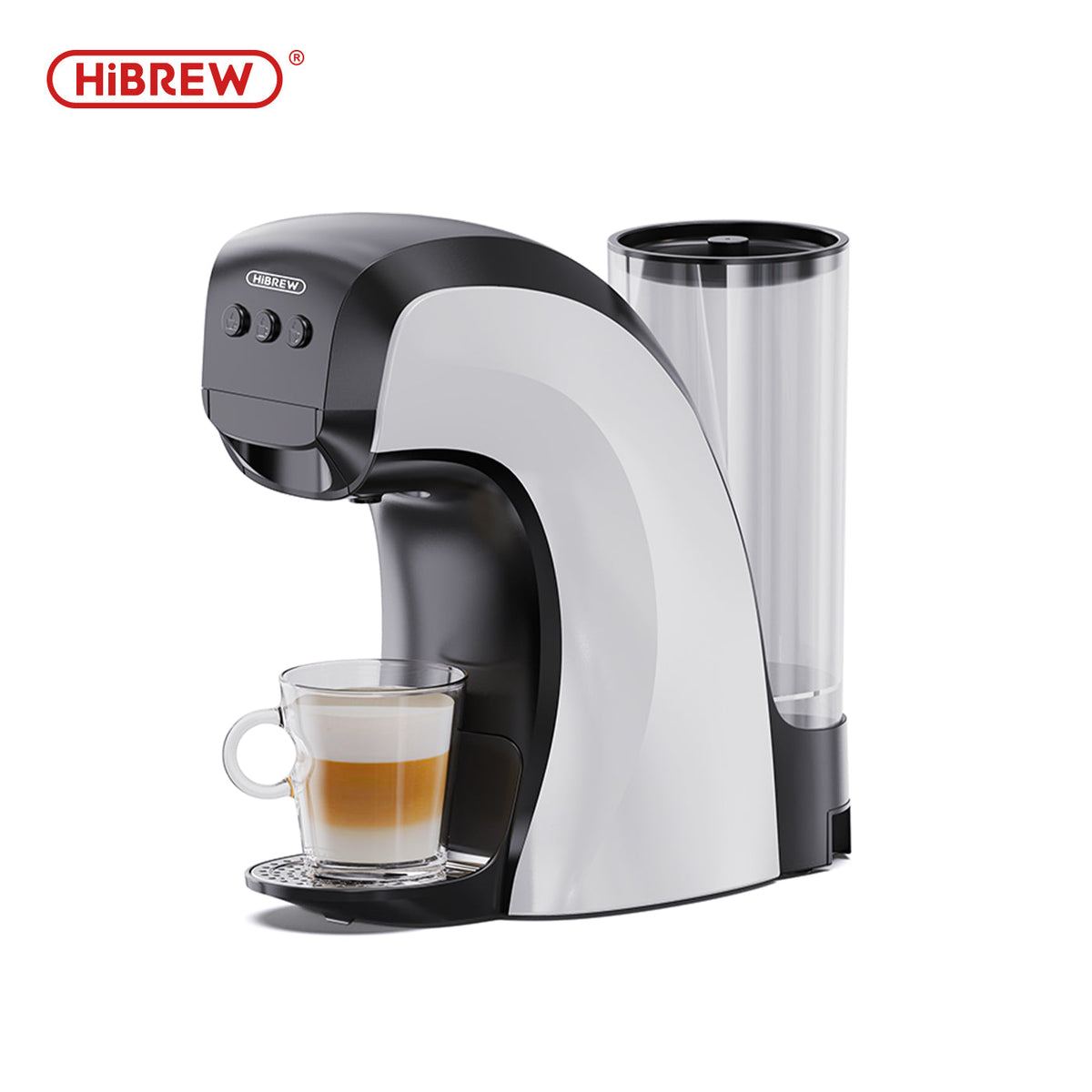 HiBREW H3B 2025 Capsule Coffee Machine – 19Bar Pressure, Works with 3 IN 1